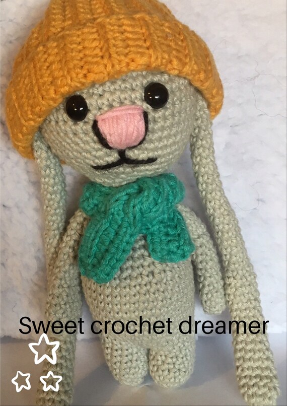 soft toy bunny with long ears