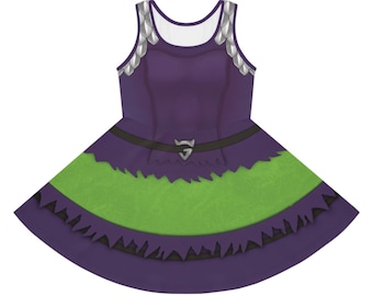 Gobby Style Toddler and Girls' Costume Dress Inspired by Spidey and his Amazing Friends green goblin spiderman