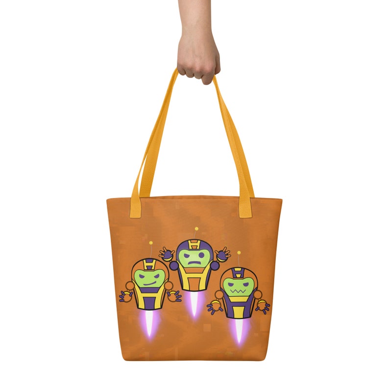 Zola Hydrabots Style Trick or Treat bag inspired by Spidey Amazing Friends hydra-bot halloween tote bag