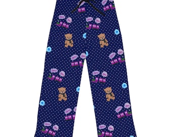 Kpop demonenjagers geïnspireerde pyjamabroek, Rumi-stijl, Choo Choo-trein en teddyberen, damesnachtkleding, gezellige loungebroek, schattige pyjama's,