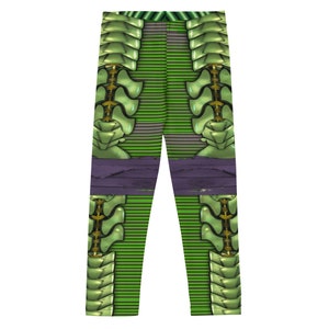 Green Goblin inspired Spiderman Costume Kid&#39;s Leggings