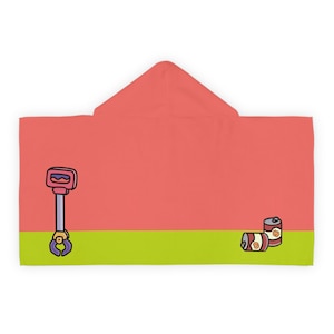 Kids Grannies Costume - Bluey Inspired Hooded Towel
