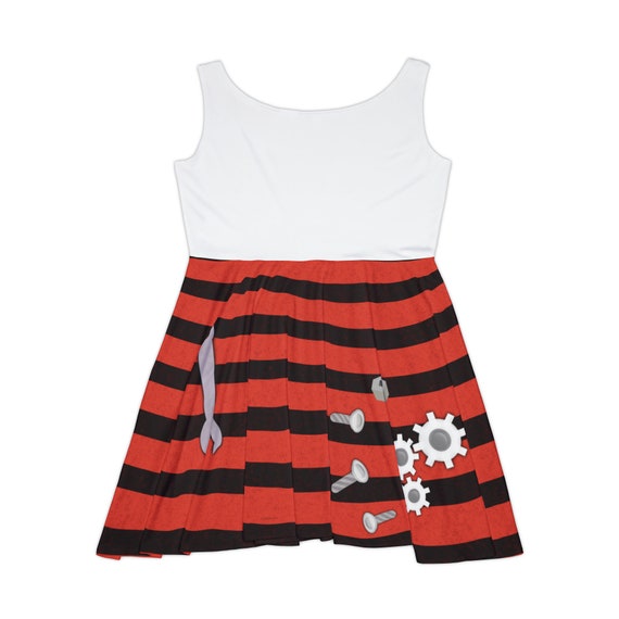 Adult Womens Rosie Revere Engineer Inspired Costume Dress