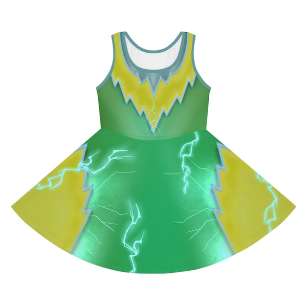 Kleinkind Mädchen Electro Spidey Kostüm Kleid