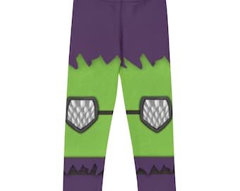 Gobby Spidey inspired Costumes Leggings for kids and toddlers Spiderman Green Goblin