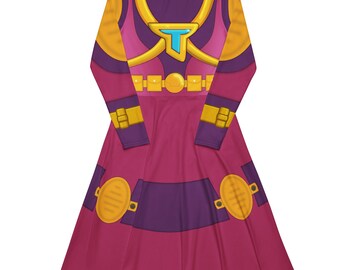 Trapster Villain Costume Dress for Adult women Spidey and His Amazing Friends Inspired Family Halloween Costume Mom Villain Outfit Birthday