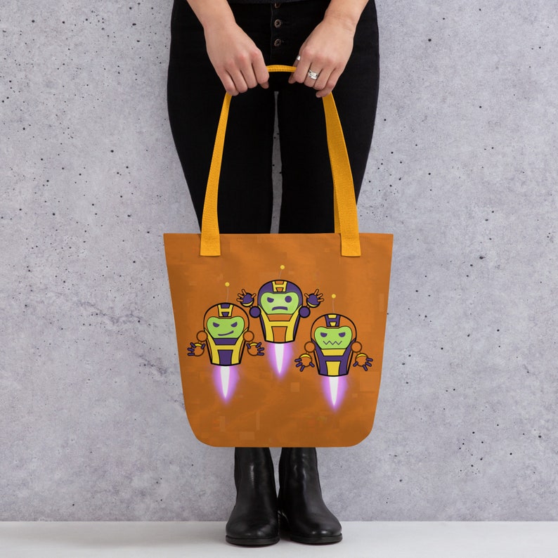 Zola Hydrabots Style Trick or Treat bag inspired by Spidey Amazing Friends hydra-bot halloween tote bag
