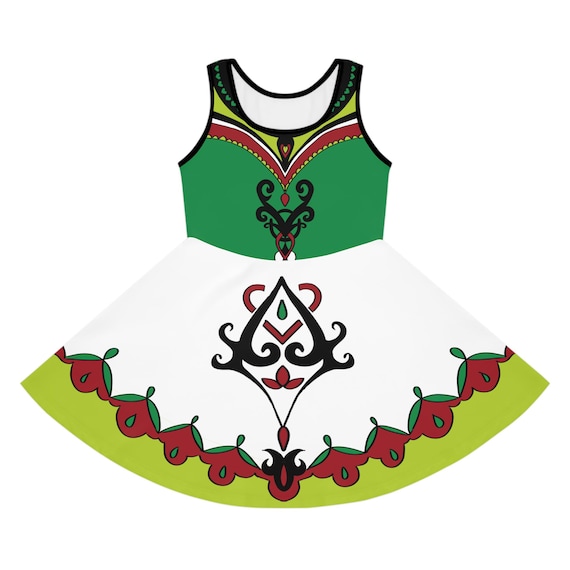 Girls Irish Dance Dress, St Patricks Day Outfit, Celtic Inspired Green and Red Dress, Irish Step Dancing Costume, Irish Dancing Girls Irish Dance Dress, St Patricks Day Outfit, Celtic Inspired Green and Red Dress, Irish Step Dancing Costume, Irish Dancing