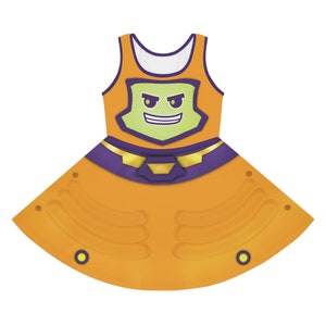 Toddler Girls Arnim Zola Costume Dress Inspired by Spidey and His Amazing Friends