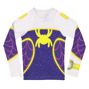 Toddler Girls Ghost Spider Gwen Costume Shirt - Spidey Web-Spinners
