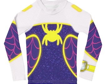 Kleinkind Mädchen Geist Spinne Gwen Kostüm Shirt - Spidey Web-Spinners