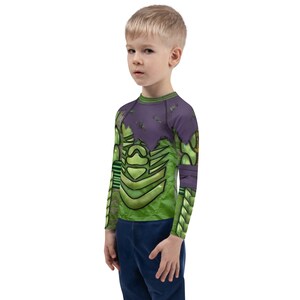 Green Goblin Inspired Spiderman Costume with Purple Cloak Detail