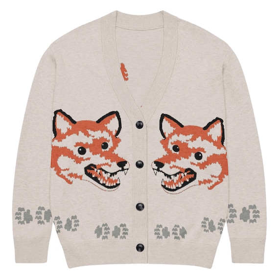 Ryan Gosling Project Hail Mary Inspired wolf Knitted cardigan sweater