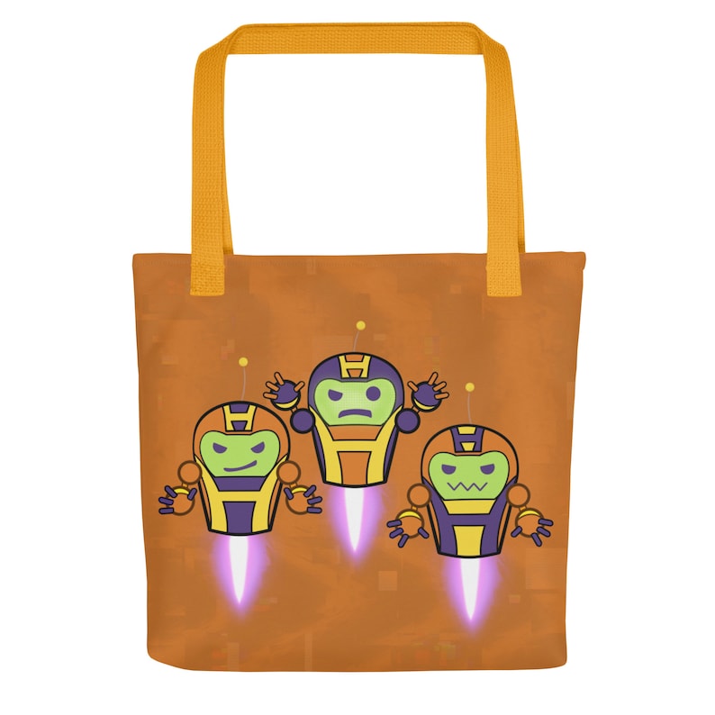 Zola Hydrabots Style Trick or Treat bag inspired by Spidey Amazing Friends hydra-bot halloween tote bag