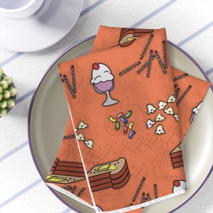 Peanuts Charlie Brown Thanksgiving Inspired Cloth Napkins