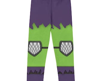 Gobby Spidey inspired Costumes Leggings for kids and toddlers Spiderman Green Goblin