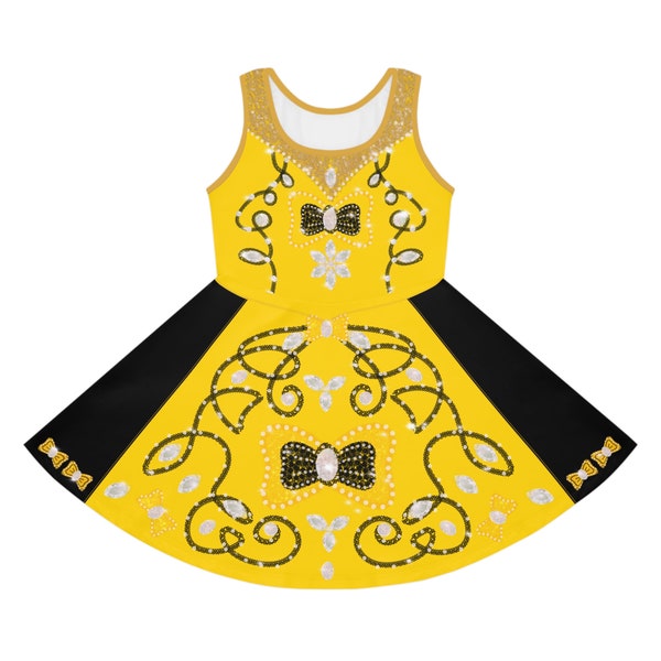 Black Irish Dance Dress Etsy