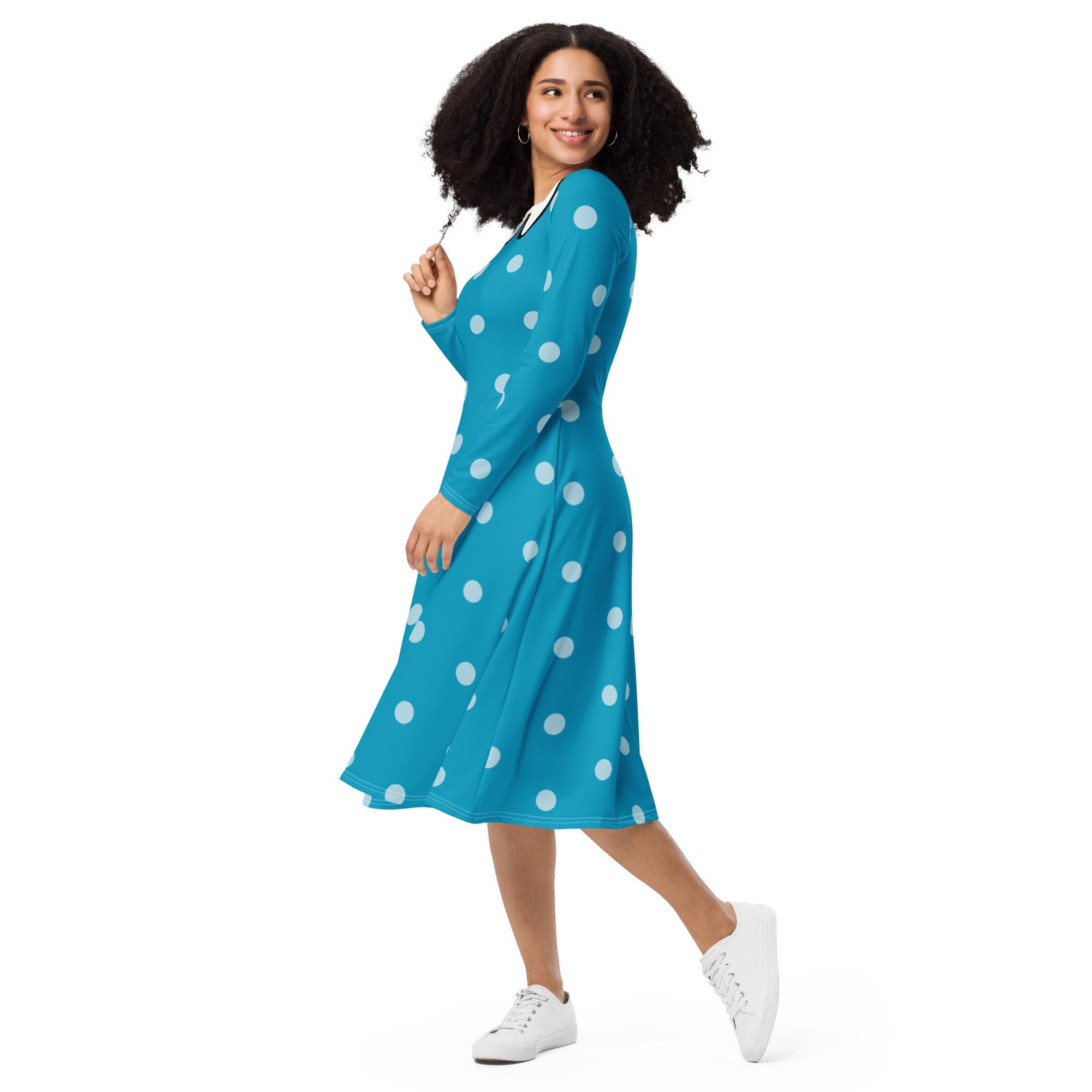 berenstain bear in a blue dress Haven Dress in Deep Teal