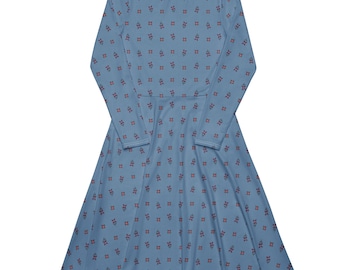 Kirsten Style long sleeve midi dress inspired by American Girl