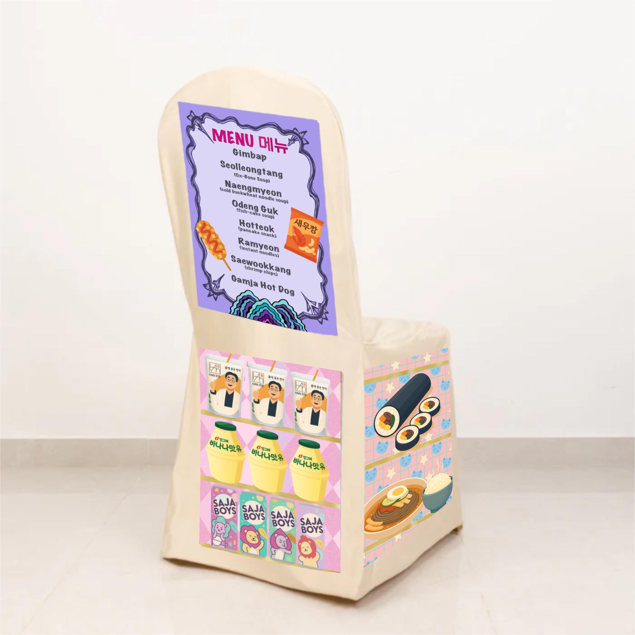 Kpop Demon Hunters Inspiredl Play Kitchen Chair Cover – Korean