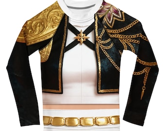 Kpop Demon Hunters Inspired Rumi Golden Style Girls Costume shirt Top