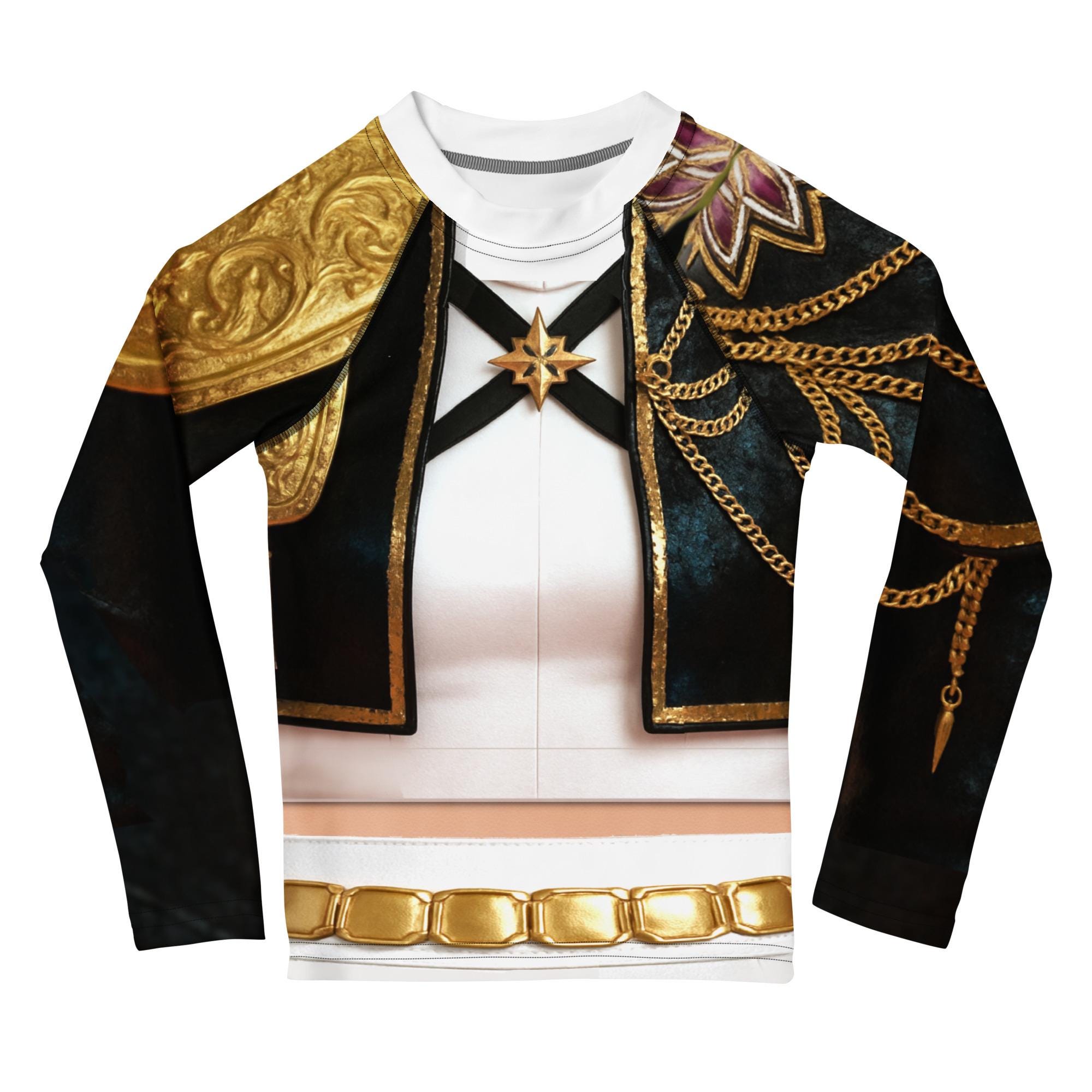 rumi golden dress Kpop Demon Hunters Rumi Cosplay Costume Golden Black Golden Dance Hall –  ACcosplay main image 1