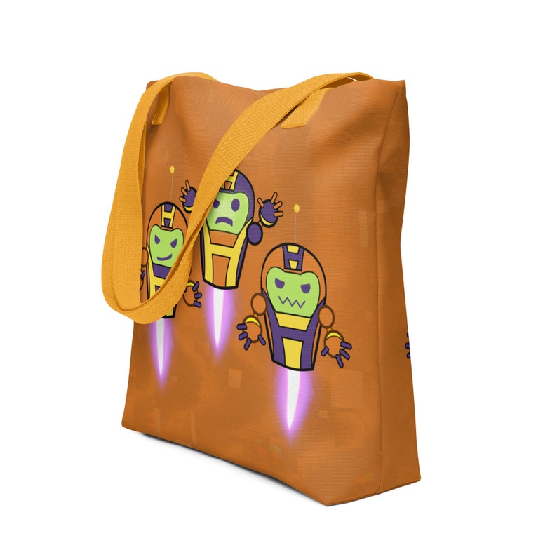 Zola Hydrabots Style Trick or Treat bag inspired by Spidey Amazing Friends hydra-bot halloween tote bag