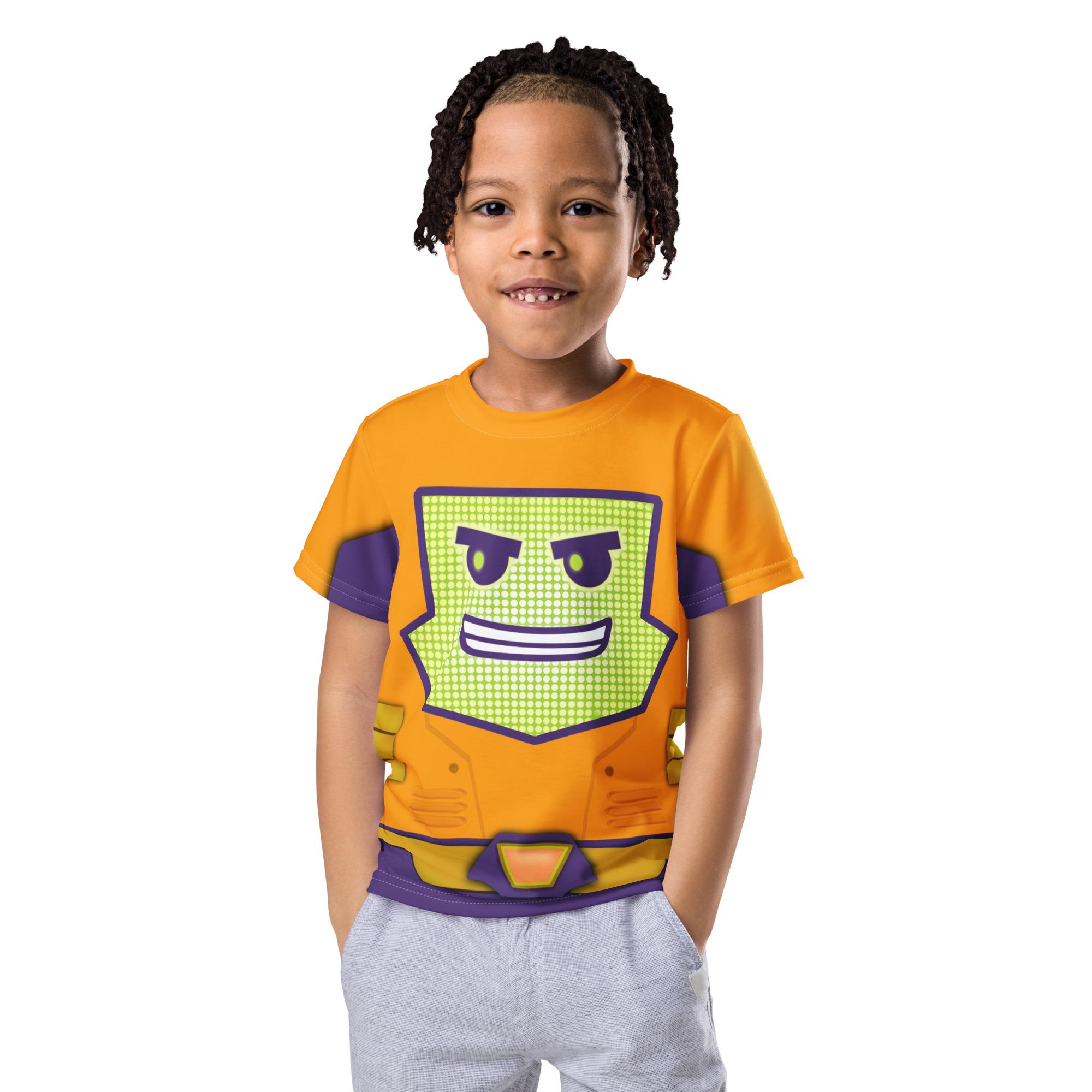 Toddler Boys Kids Arnim Zola Costume Shirt Top inspired by Spidey and his Amazing Friends orange shirt sleeve
