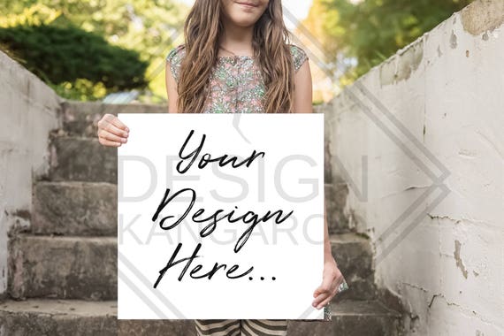 Square Print Mockup Artwork Mockup Poster Mockup Stock