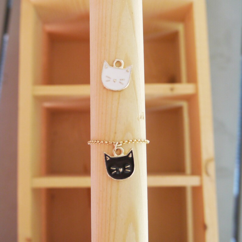 Black Cat Charm Bracelet Etsy