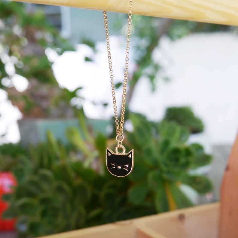 Black Cat Charm Bracelet Etsy