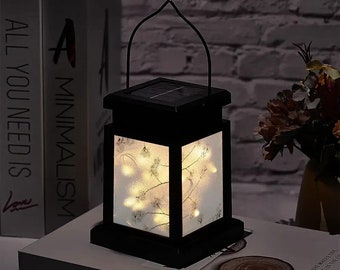 Cherry Blossom Solar Lantern | Elegant Outdoor Lighting | Eco-Friendly Garden Decor