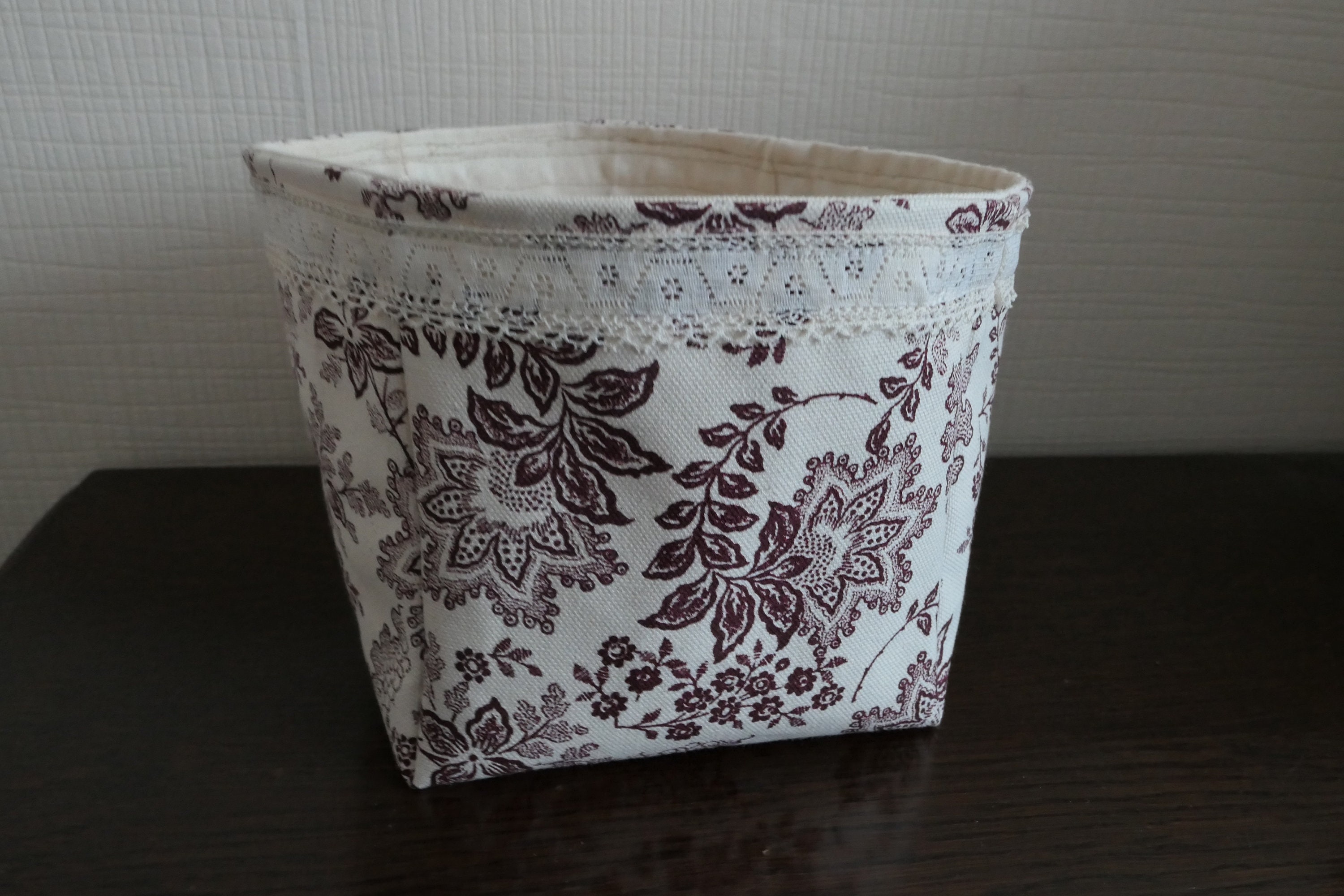 Corbeille Vide-Poches en Toile Fantaisie