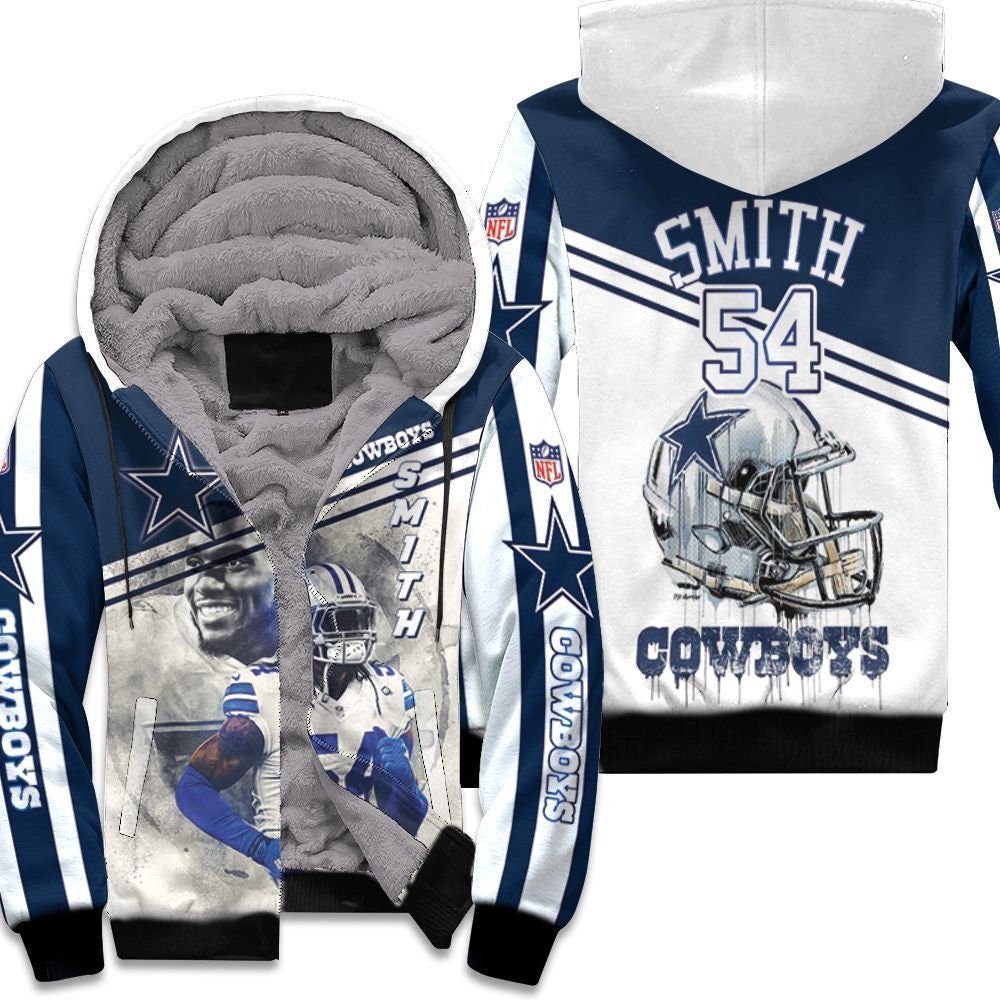 Dallas Cowboys Jaylon Smith 54 3D Unisex Fleece Hoodie