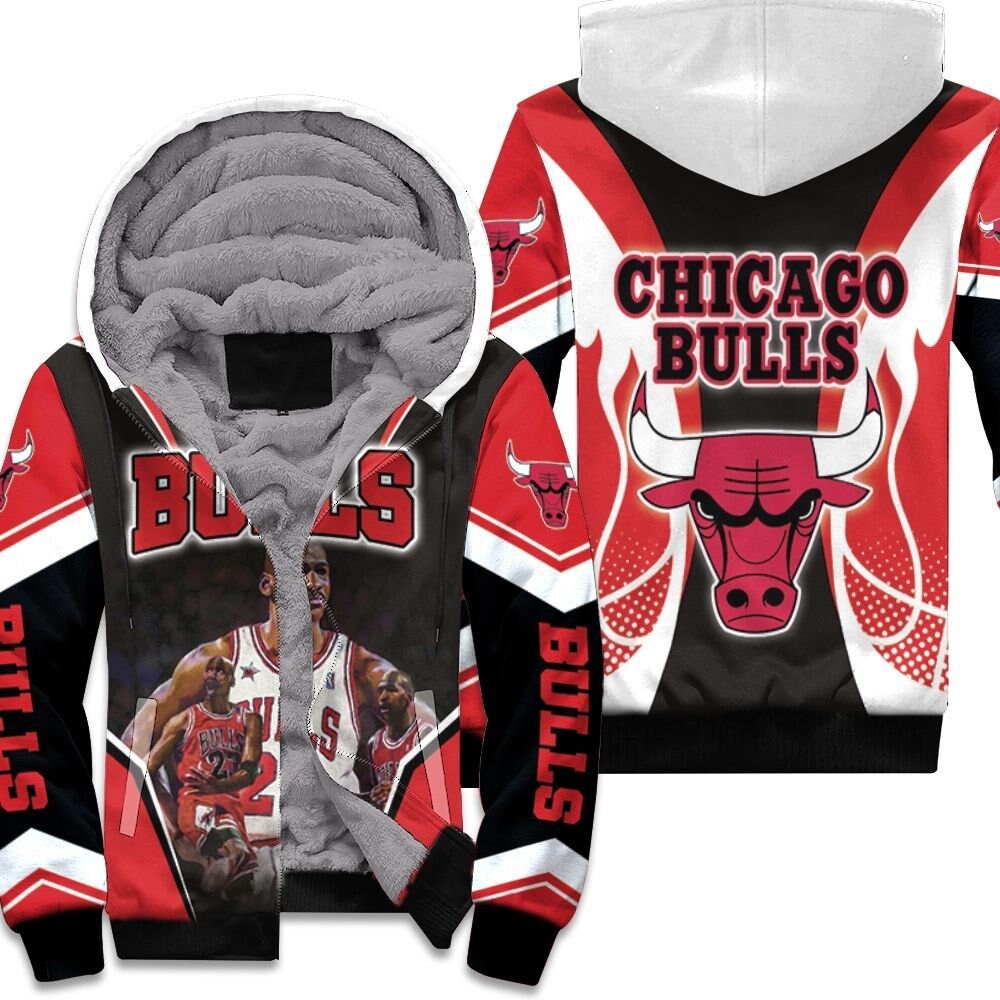 Discover Michael Jordan 23 Chicago Bulls Fire Ball Unisex Fleece Hoodie