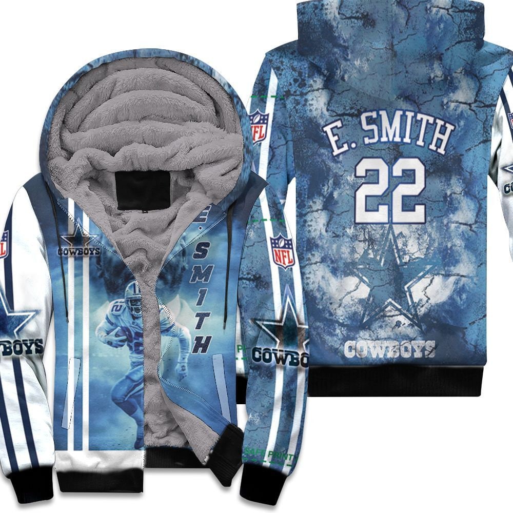 Emmitt Smith 22 Dallas Cowboys 3D Unisex Fleece Hoodie