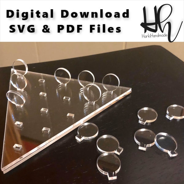 Laser Cut Files Triangle Peg Game Svg Etsy
