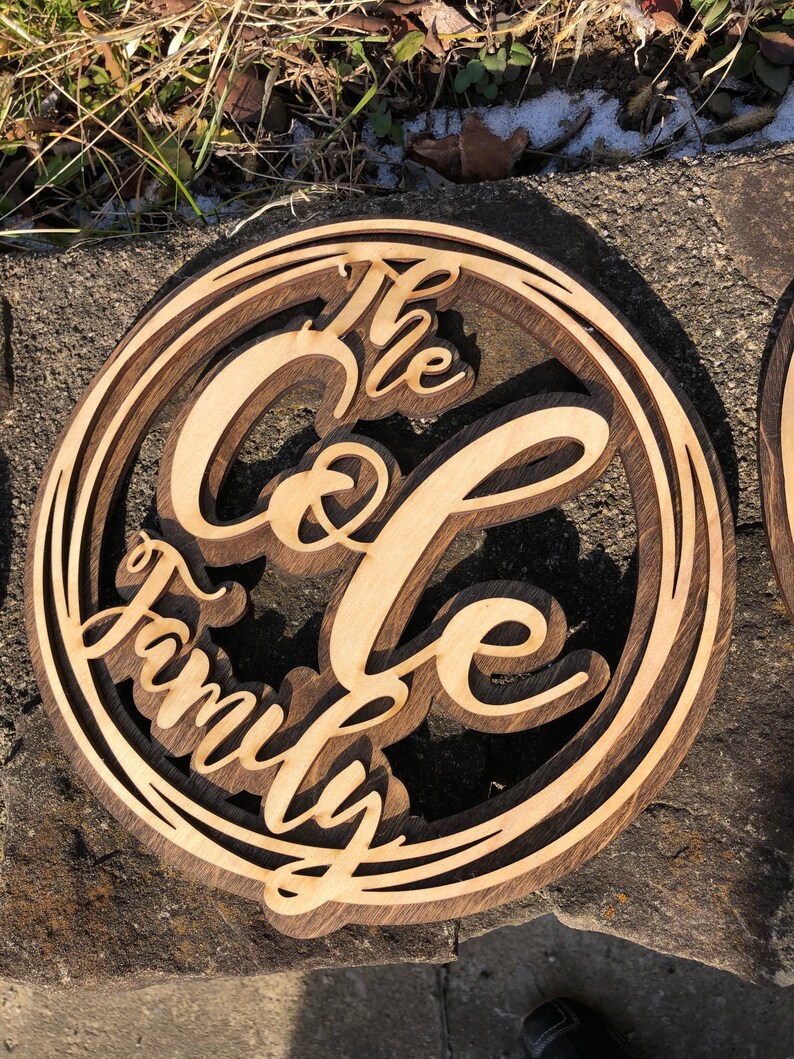 Custom Name Wreath Family Name Door Hanger Custom Door Etsy