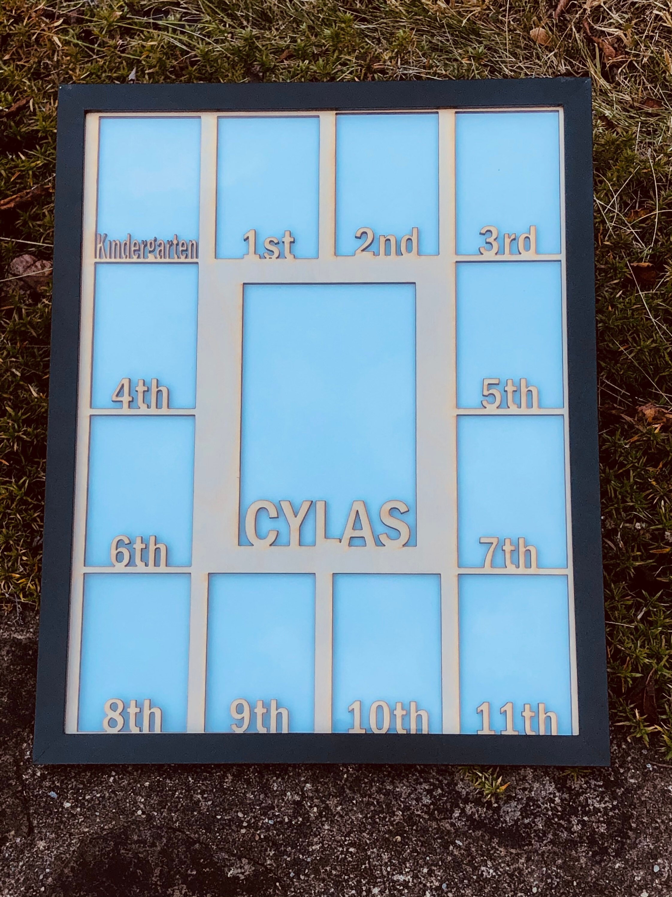 K12 Picture Frame Matte School Days Picture Frame Growing up Etsy