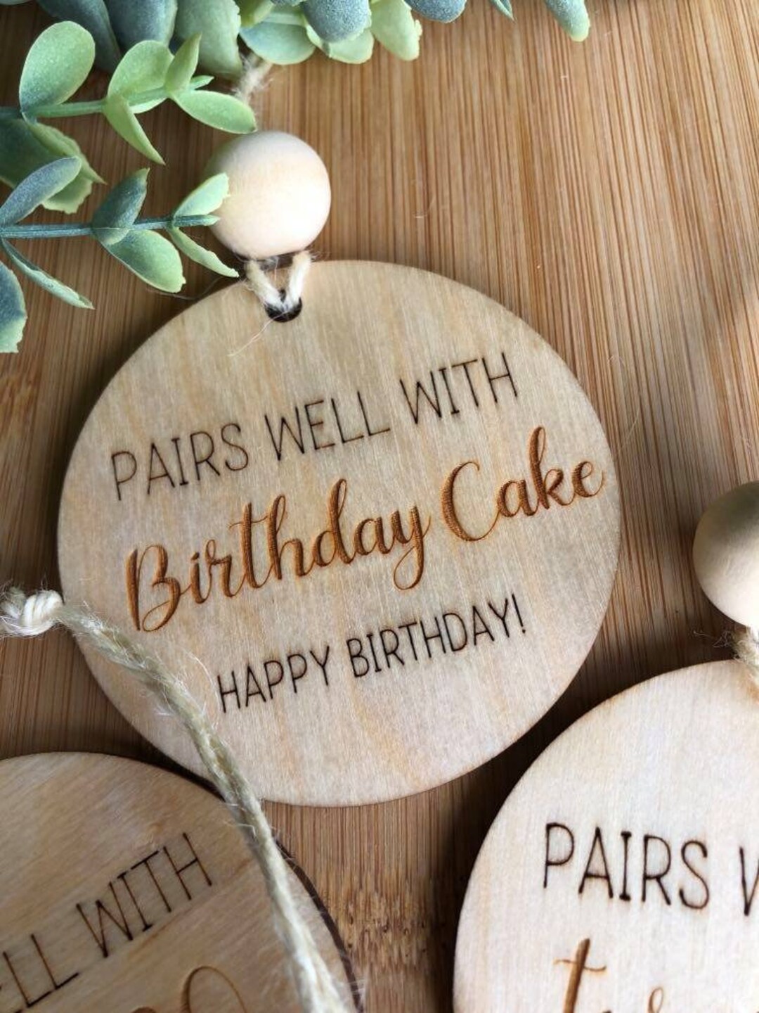 Pairs Well With Wine Bottle Gift Tag Gift Wrapping Gift Etsy