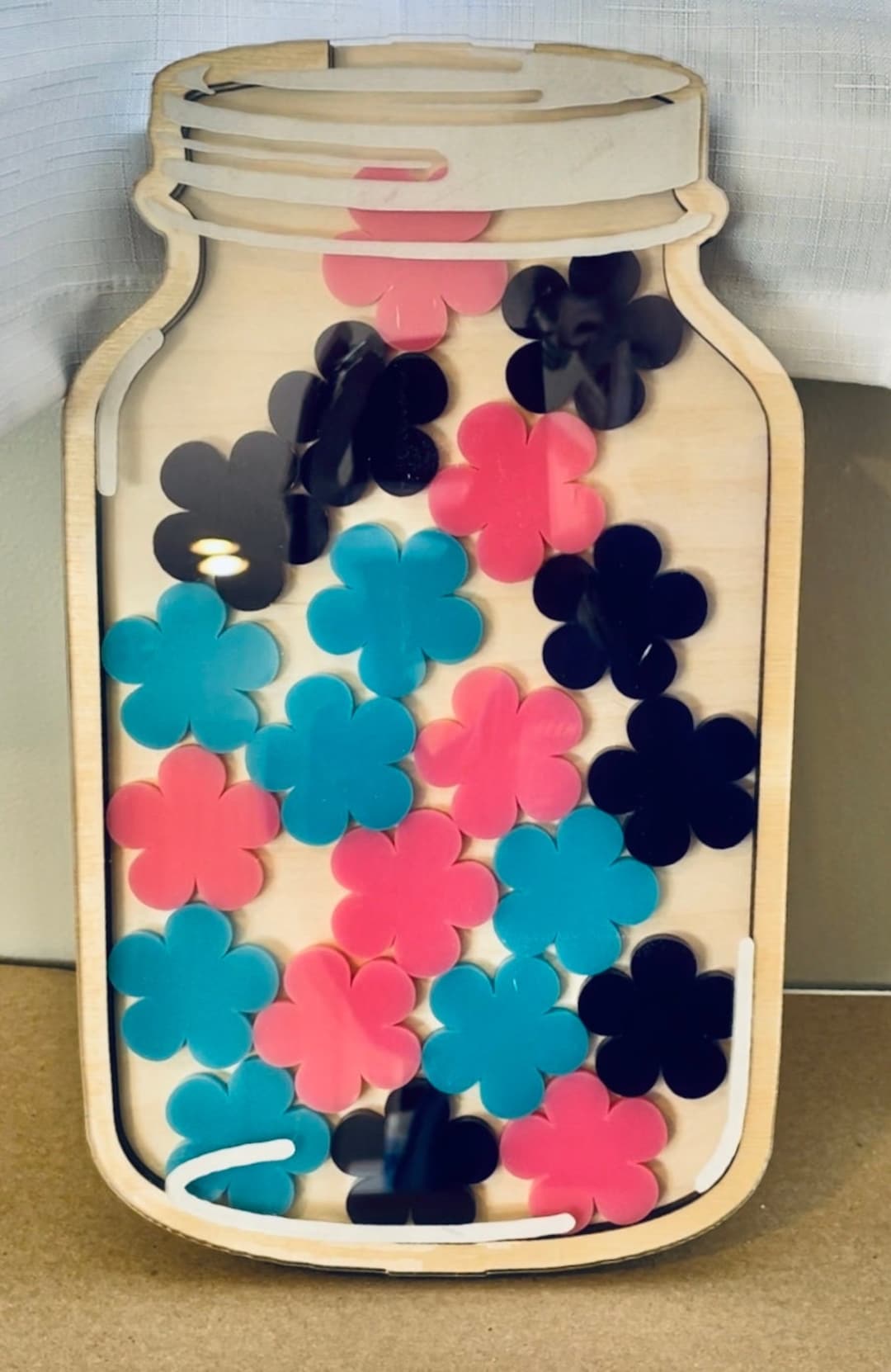 Large Reward Jar With Tokens, Star Jar, Mason Reward System for Kids