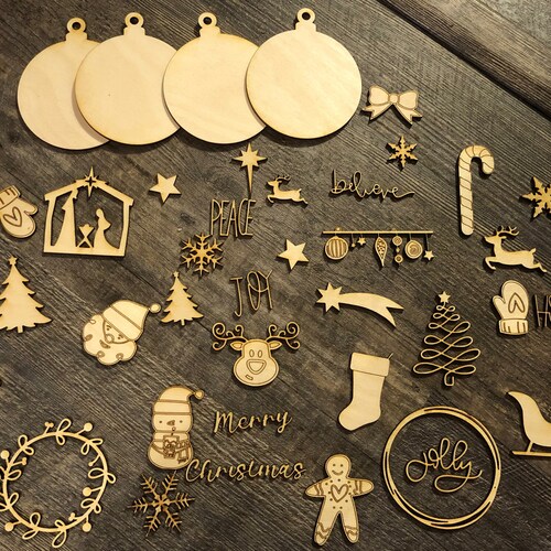 DIY Christmas Ornament Kit Kids Ornament Kit Make Your Own Etsy