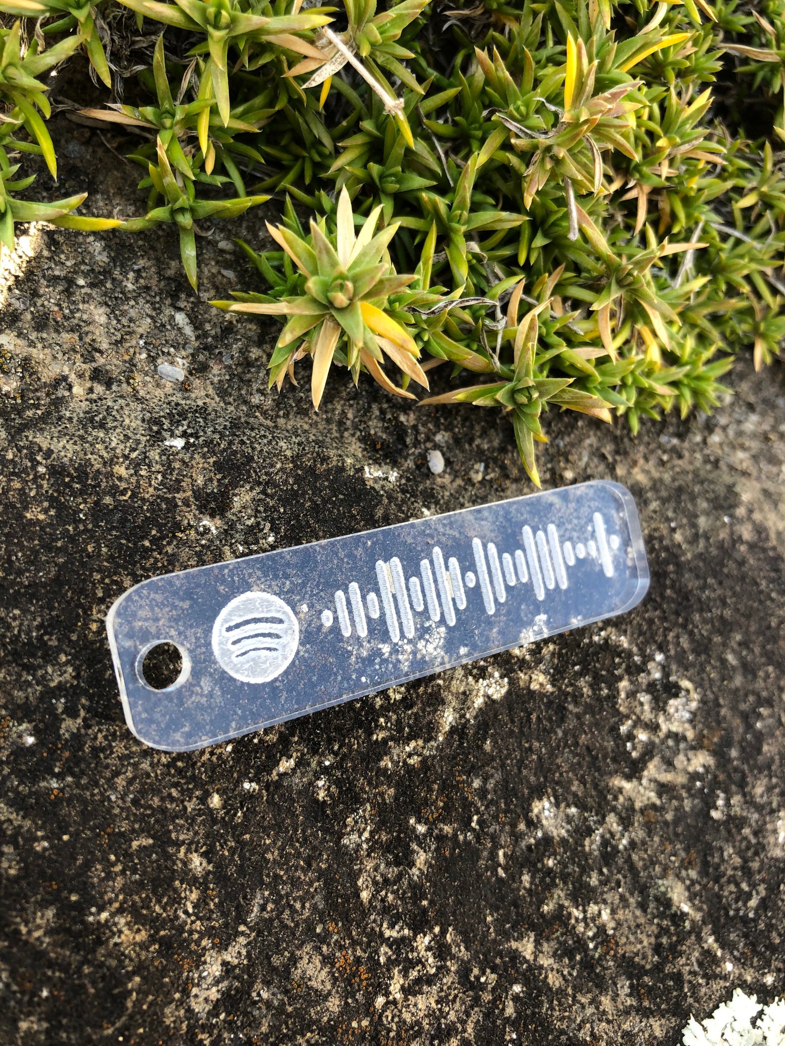 Custom Spotify Keychain Engraved Spotify Code Keychain Etsy