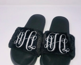 monogram bedroom slippers
