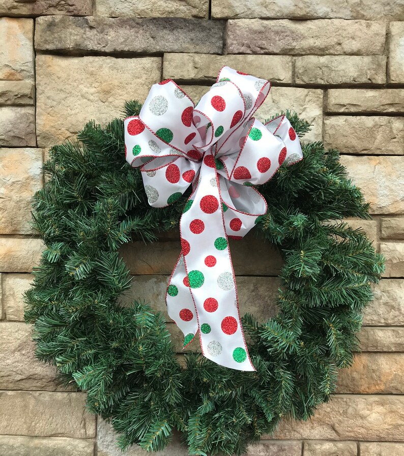 Holiday 50 Yards Designer Christmas Day Ribbon Wired 2.5 Wide Black White Merry Christmas Bow