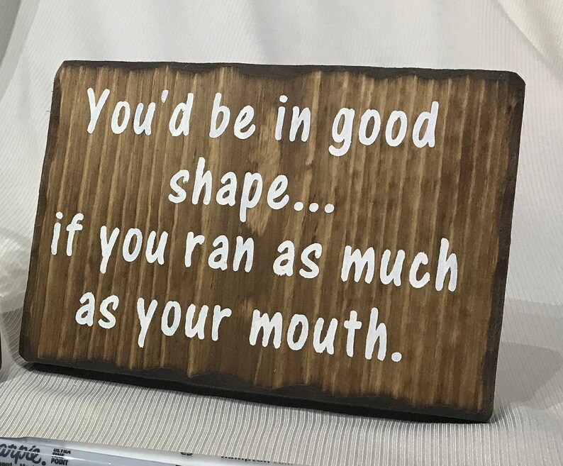 Humorous Desktop Sign Attitude Signs Work Decor Funny Coworker Etsy