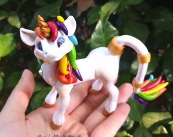 Rainbow Unicorn~ Sculpture