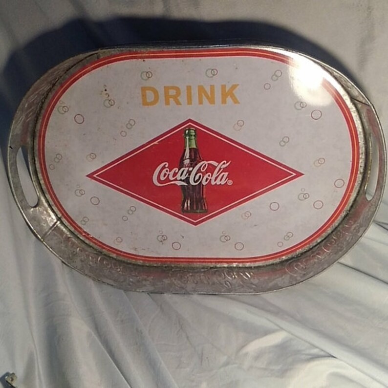 Coca Cola Galvanized Steel Tray