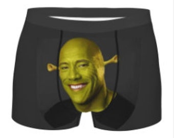 Cursed Dwayne the Rock Johnson Shrek Meme Bucket Sun Fishing Hat