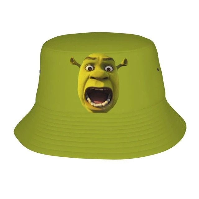 Cursed Dwayne the Rock Johnson Shrek Meme Bucket Sun Fishing Hat